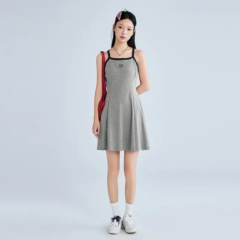 LEDIN Two Piece Skirt Sets Women's Silver Candle Gray-3