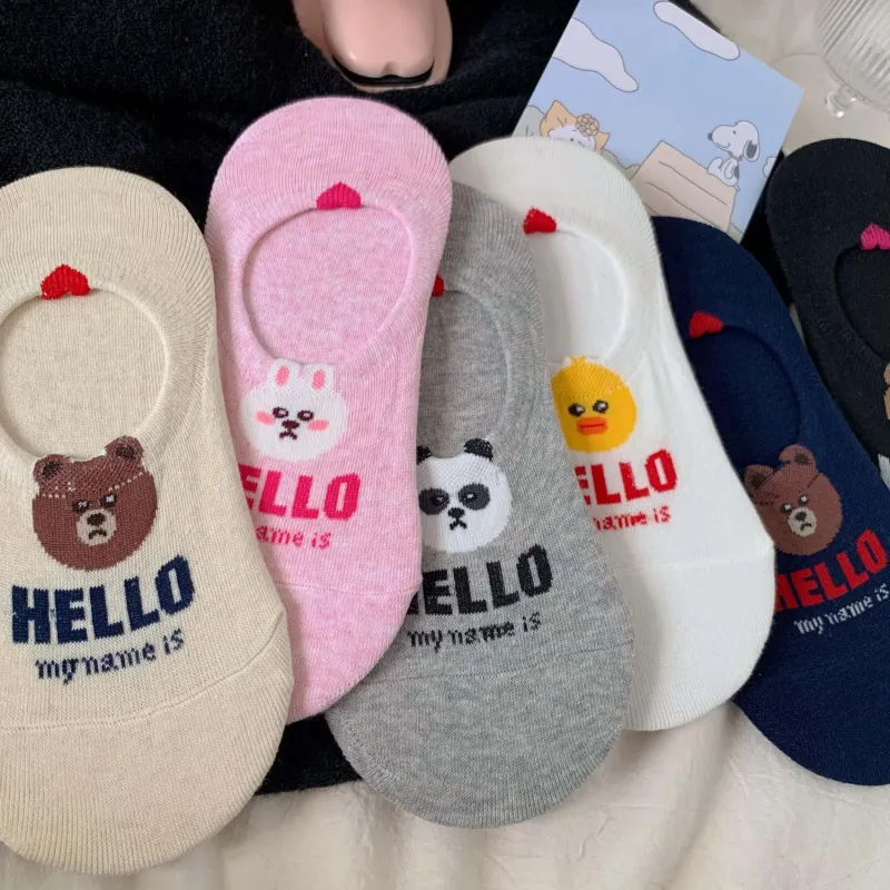 TLXT No Show Socks Unisex Soft Comfortable Summer Thin, Students Couple 3 Pack Combo Set-4