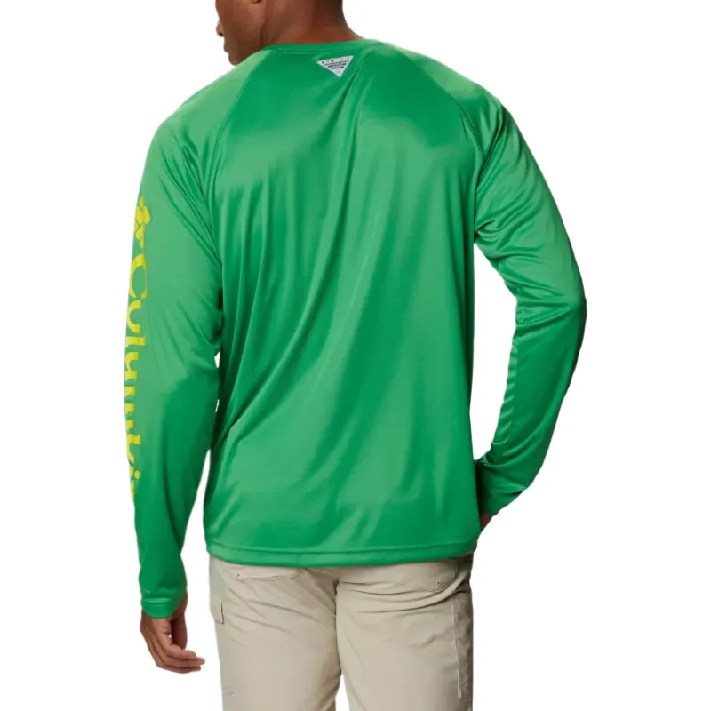 Columbia Collegiate PFG T Shirt Men's Green-1