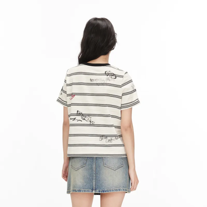 ONLY Set in Sleeve T Shirt Women's-9