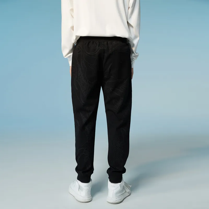 HLA JEANS Casual Pants Men Black Pattern 03-3