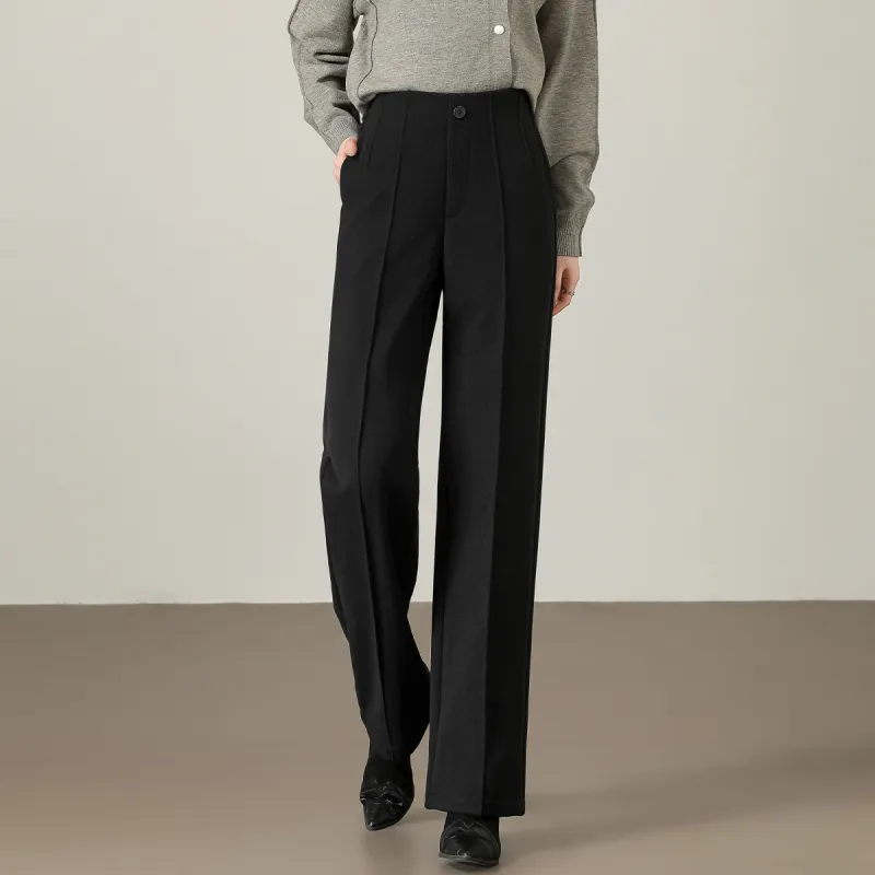 Mylan Spring Fall Casual Pants Loose Fit Women's Black Collection Brand Get Activity Alerts In Real Time-4