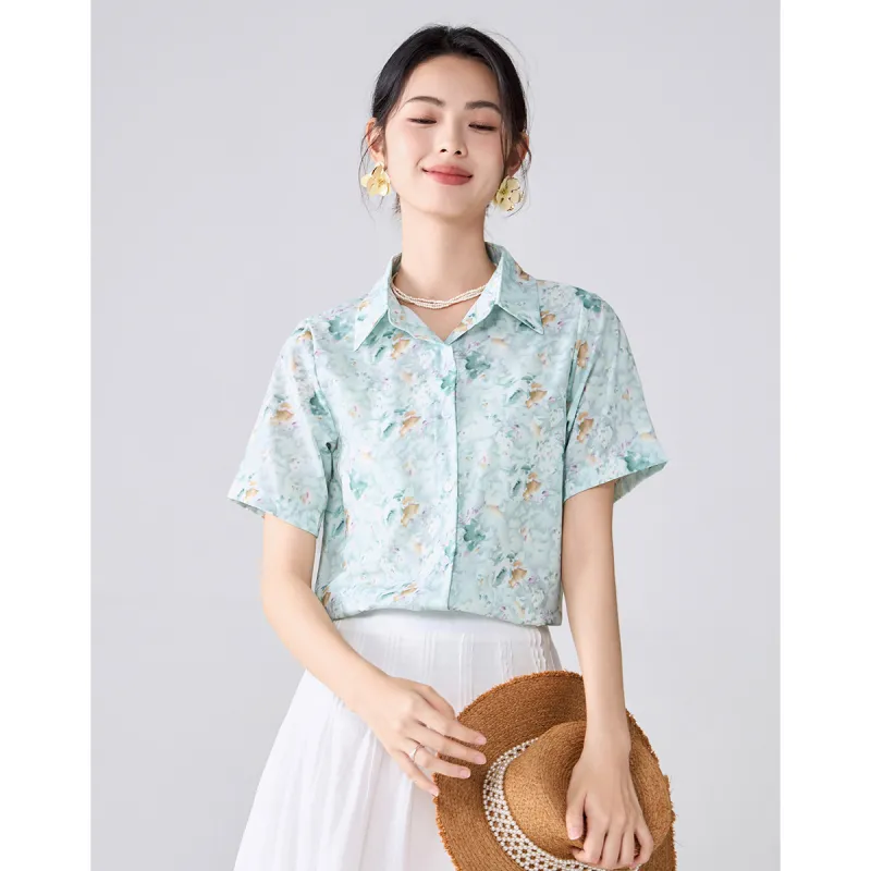 Love Elaine Shirt Women's Mint Green-1