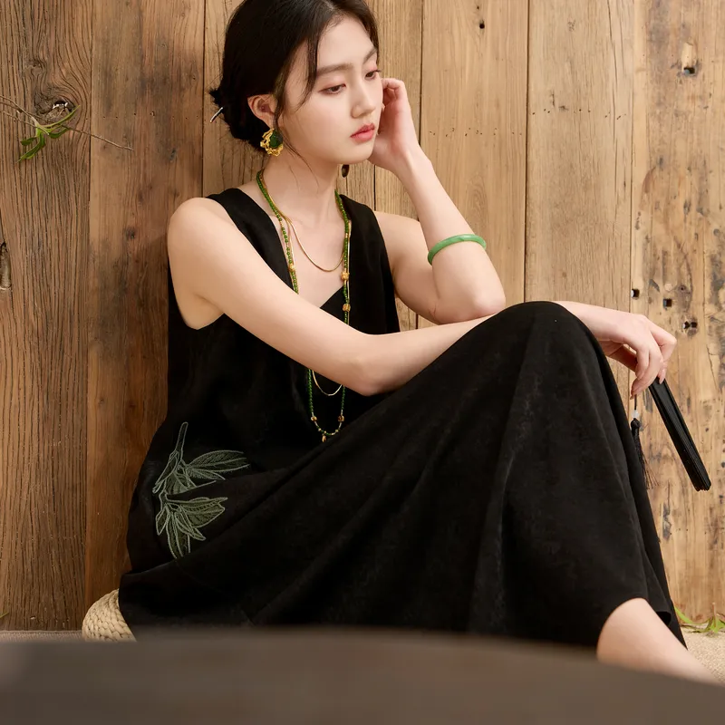 3COLOUR Sleeveless Dress Women's Classic Black-6