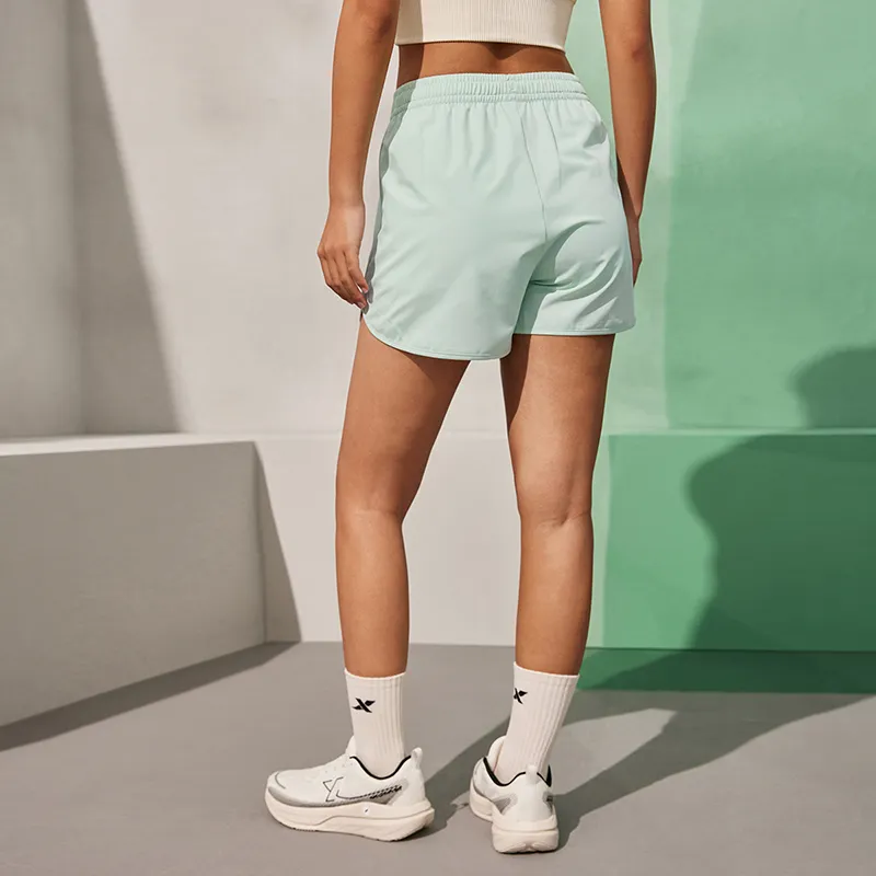 XTEP Variety Training Collection Casual Shorts Women's Ice Aqua Green-4