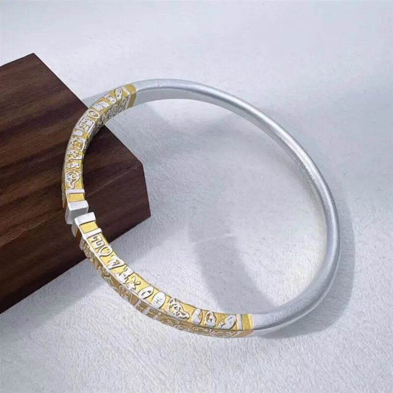 FUYUFU 999 Fine Silver Bangles Women's-4