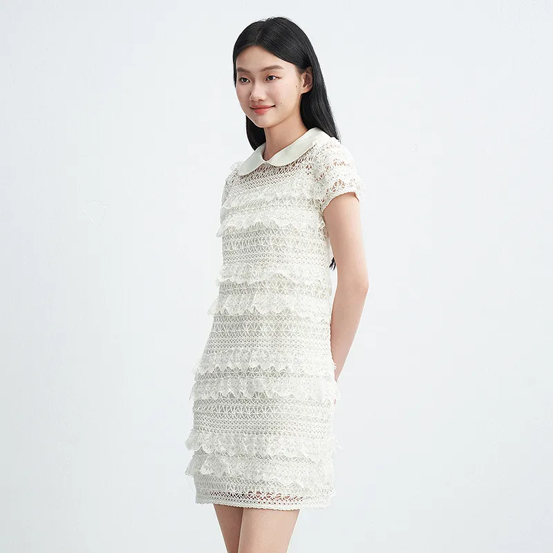 LEDIN Skirt Set Women's Mist White-5