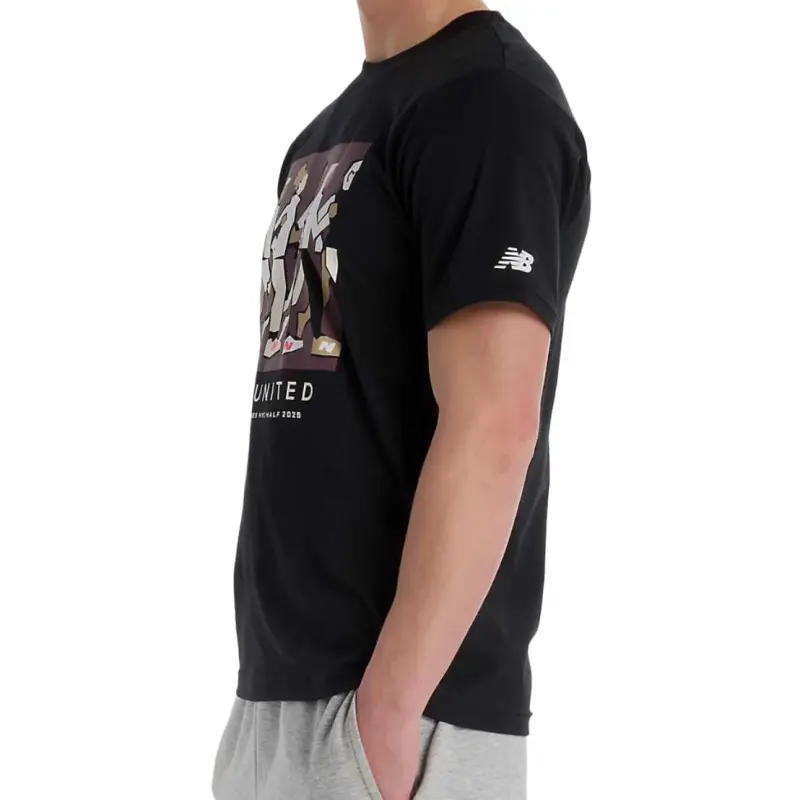 New Balance United Airlines NYC Half Graphic T Shirt T Shirt Men's Black-2