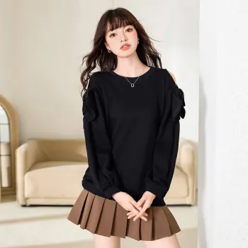 FAWENXIANGZI Sweatshirt Women's Black