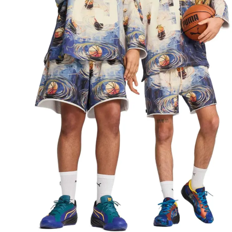 PUMA Shorts De Básquetbol Para Hombre Dylan Exhibit-4