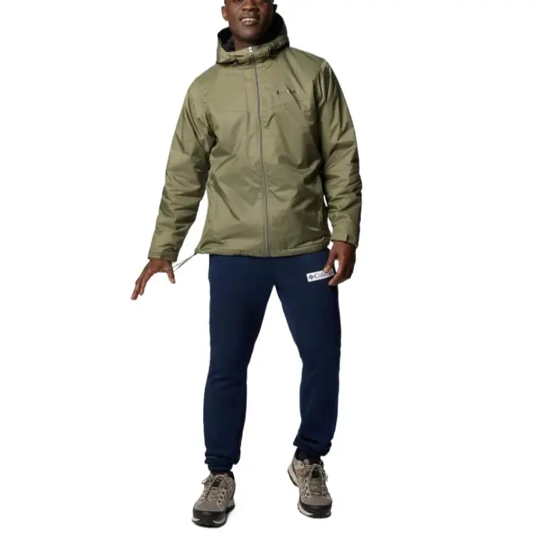 Columbia Glennaker Sherpa Lined Jacket Men's Stone Green-3