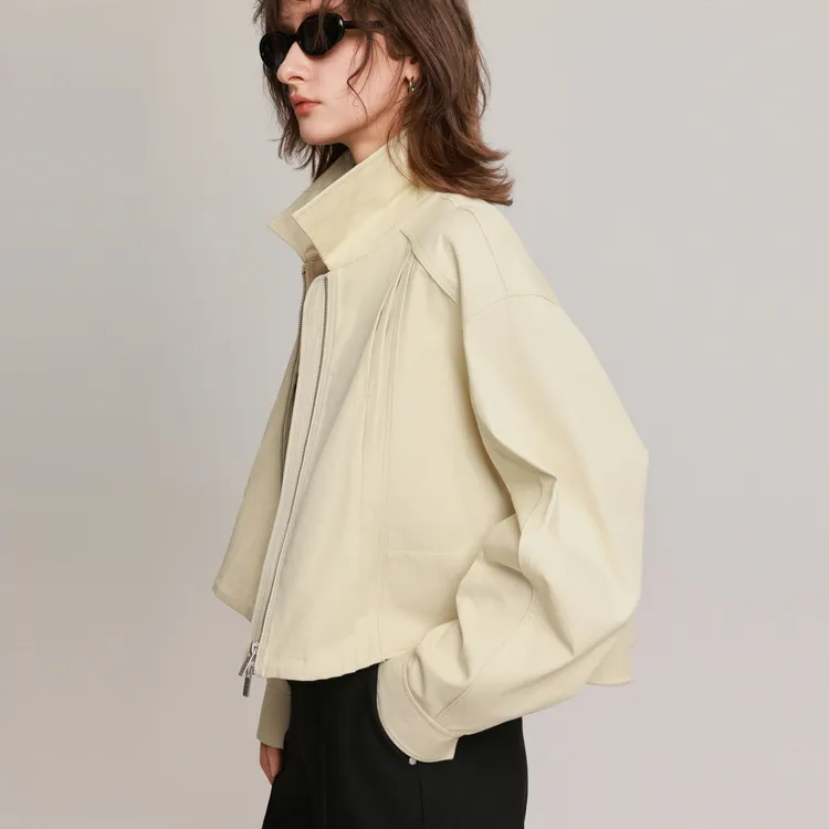 ELLE Jackets & Coats Women's Khaki Green-5