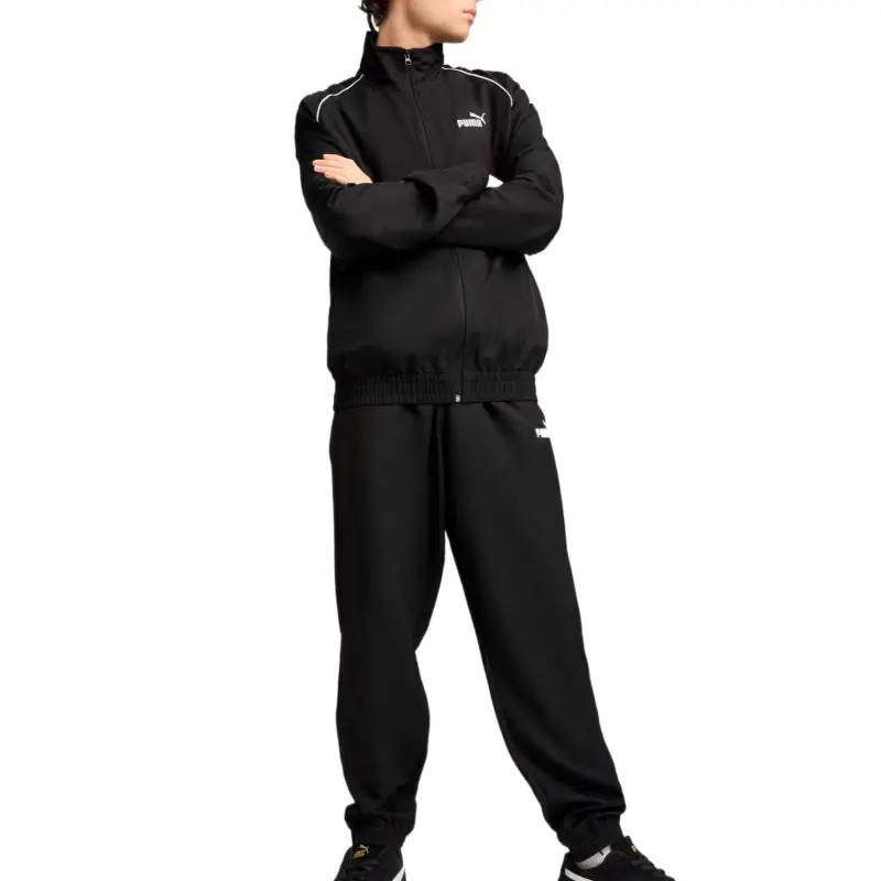 PUMA WOVEN Piping Tracksuit Men Casual Sportswear Men's Black-2
