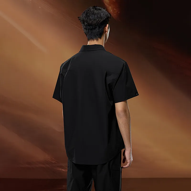 HLA Shirts Men Black 47-2