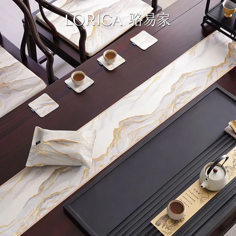 LUOYIJIA New Chinese Style Table Runners Narrow Fit Luxury High End Tea Mats & Table Padding Cloth-2