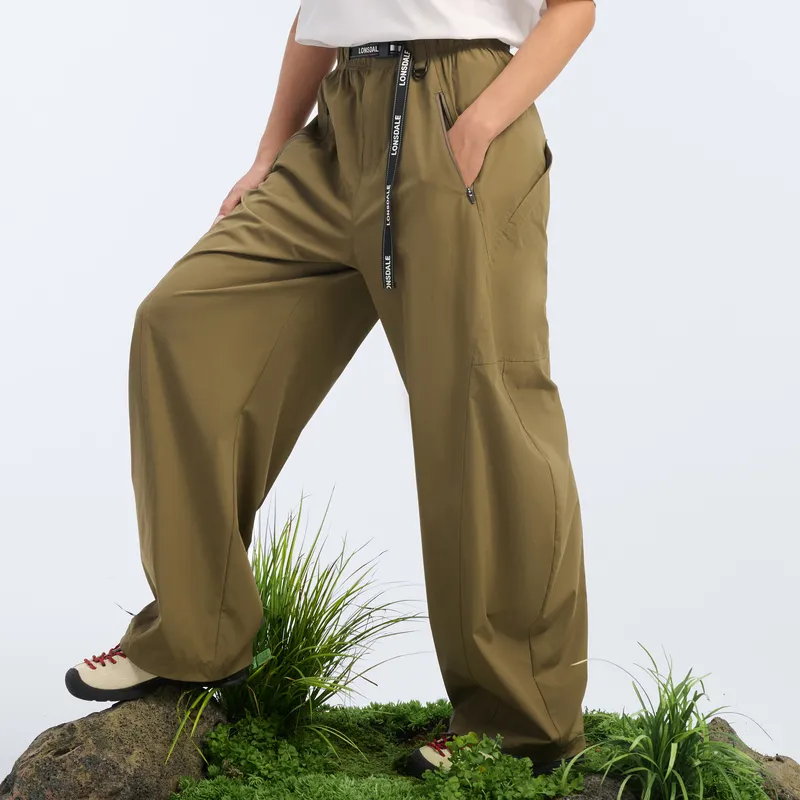 LONSDALE Outdoor Casual Pants Unisex Dark Khaki-2