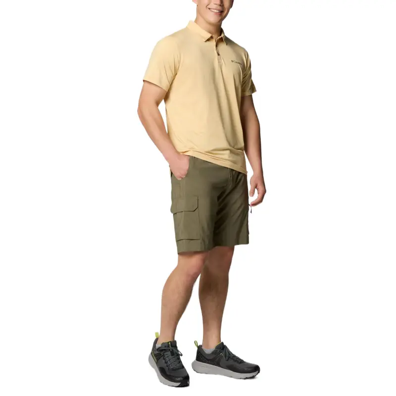 Columbia Tech Trail Polo Shirt Men's Earth Yellow-3