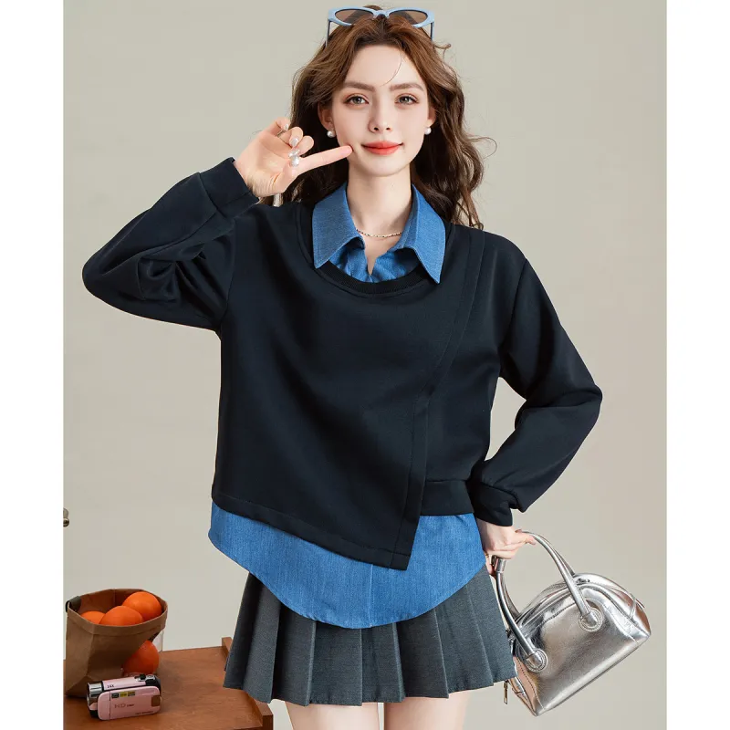 FAWENXIANGZI Sweatshirt Women's-4