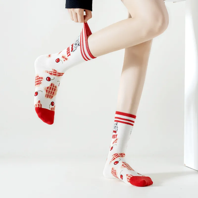 Gentle Welcome Mid Calf Socks Unisex 5 Pack-2