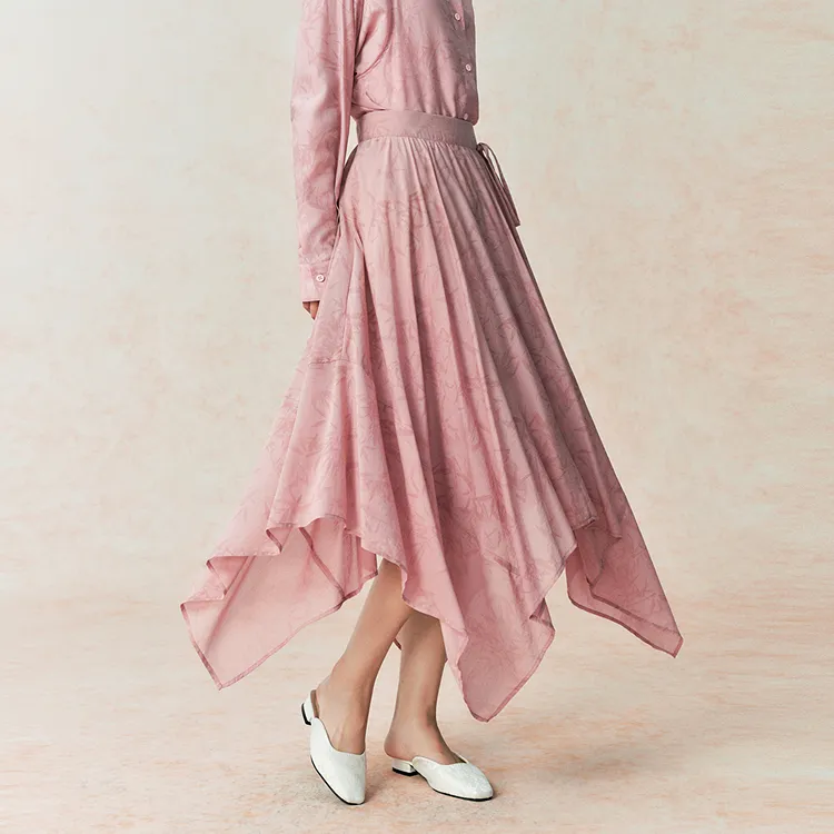 PEACEBIRD Casual Long Skirts Women's-3
