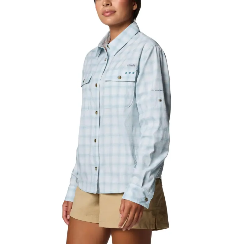 Columbia PFG Wild Cast™ Performance Shirt Women's Fragmented Blue-2