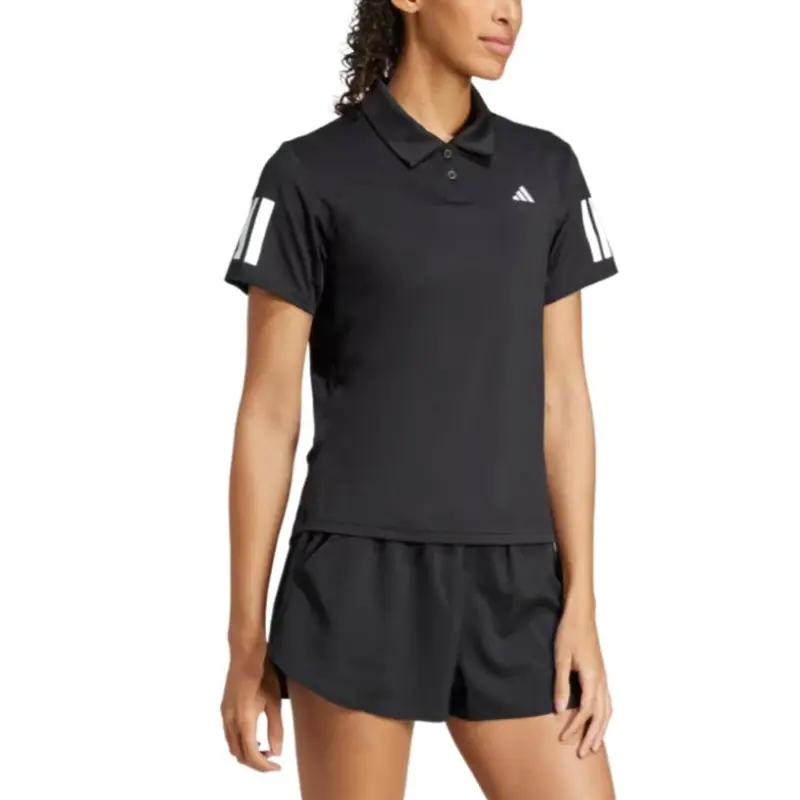 Adidas Climacool SS25 Club Tennis Polo Shirt Women's Black-3