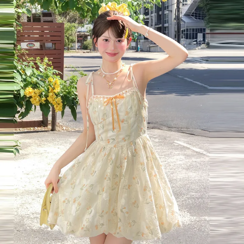 SNBL Slip Dress Women's Apricot-4