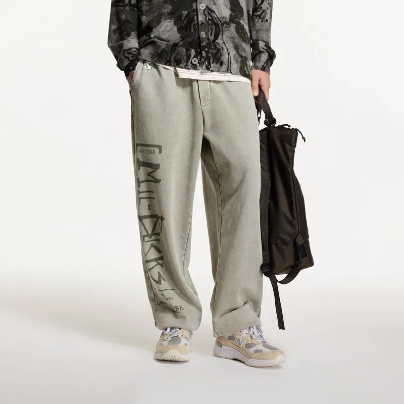JACK JONES· x NBA Casual Pants Men's Sage Green-2