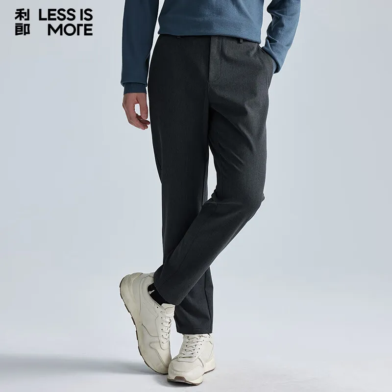 LESS IS MORE Casual Pants Men's Dark Gray-4