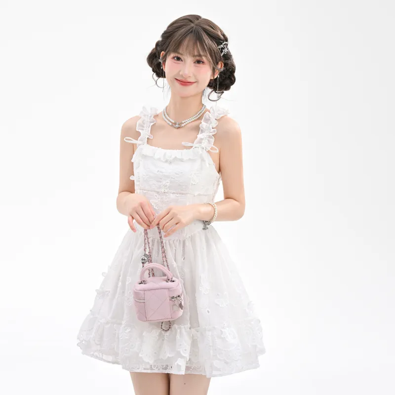 SNBL Slip Dresses Women's White-1