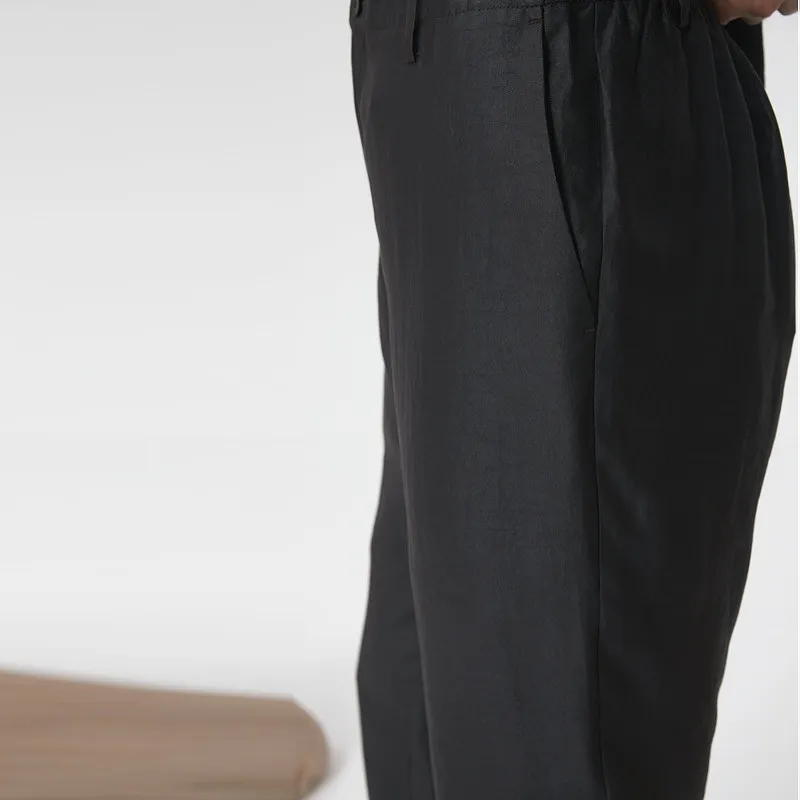 EHE Casual Pants Men Brown-2