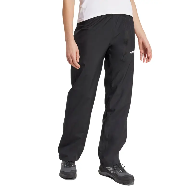 Adidas Terre MULTI TWO LAYER RAIN JOGGERS CLIMAPROOF Windbreaker Pants Women's Black-4