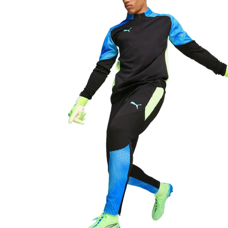 PUMA IndividualFINALDRYCELL Athletic Trousers Men's Black Blue Green-3
