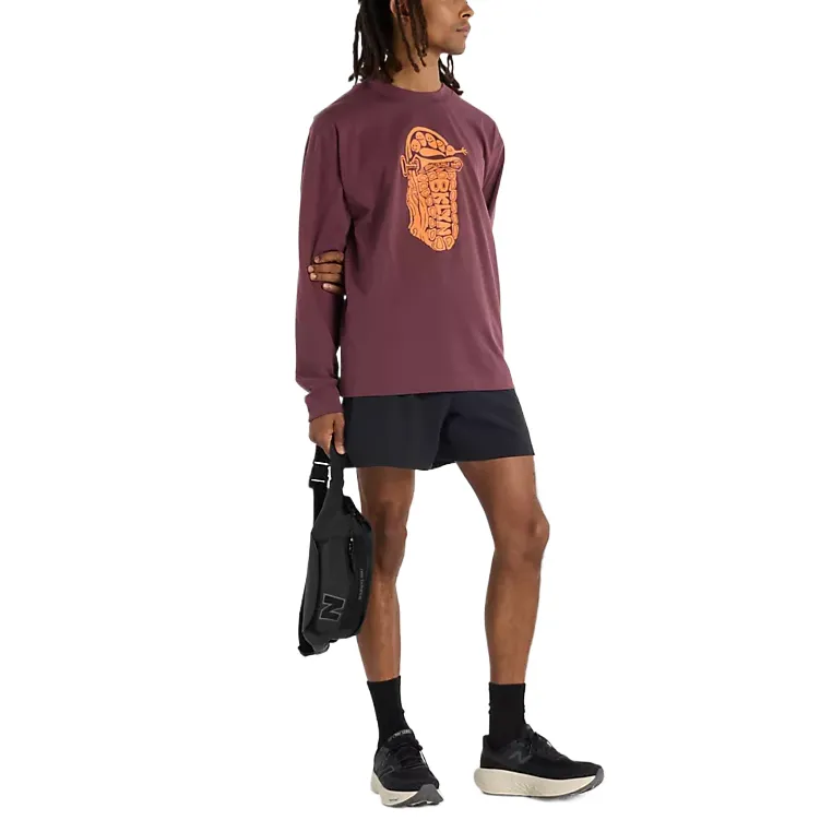 New Balance RBC Brooklyn Half Collection Graphic Collection T Shirt Men's Purple-3