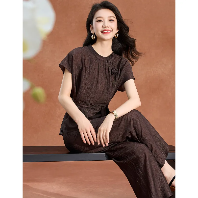 Mylan Casual Suits Women's Coffee-3