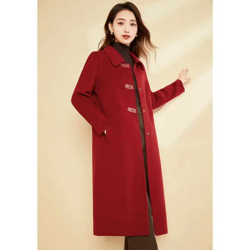 Mylan Spring, Fall, Winter Coat Loose Fit Women's Red Collection Brand, Stay Updated With Event Alerts-4