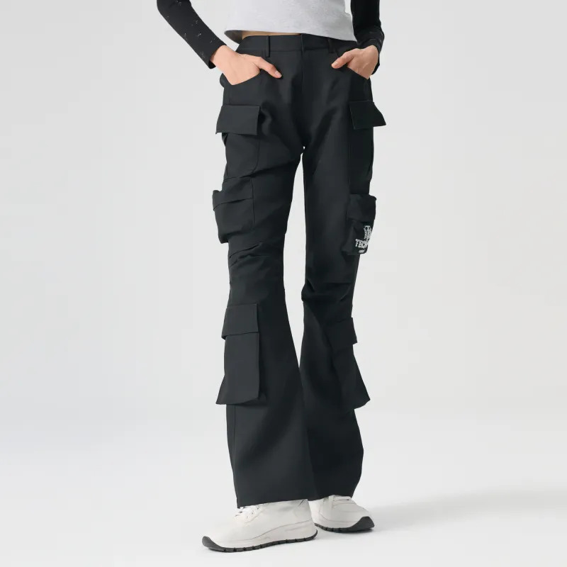 TCH Casual Pants Unisex Black With Silver Logo-4