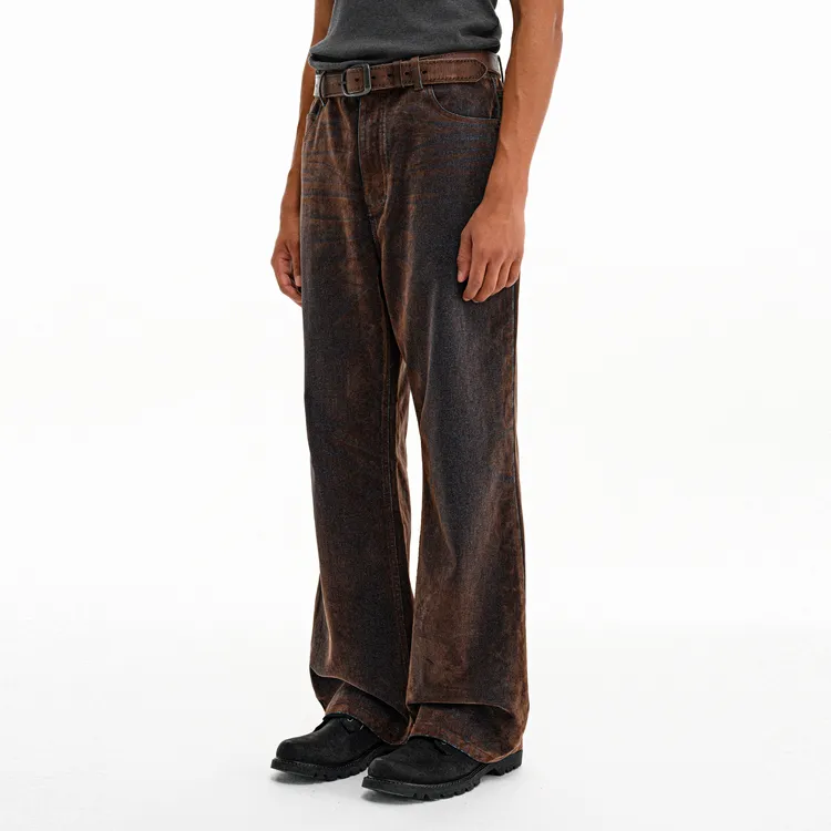 FPA ALWAYS MOVING Series Jeans Unisex Blue Brown-3