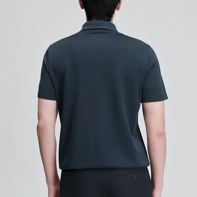 SAINT ANGELO Polo Shirt Unisex Denim Blue-3