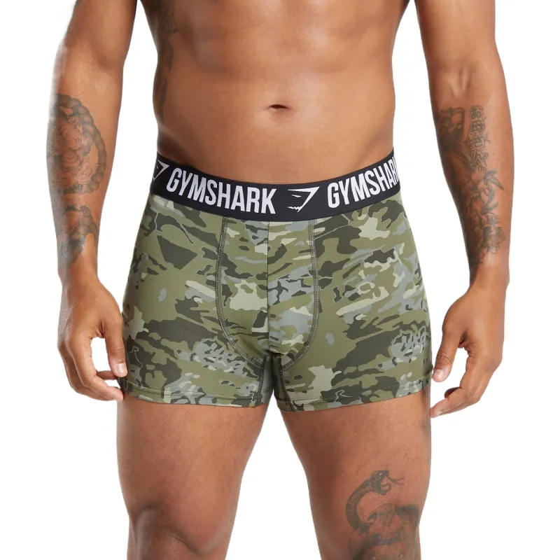 GYMSHARK Boxer Shorts Men's 1 Pack Camouflage-1