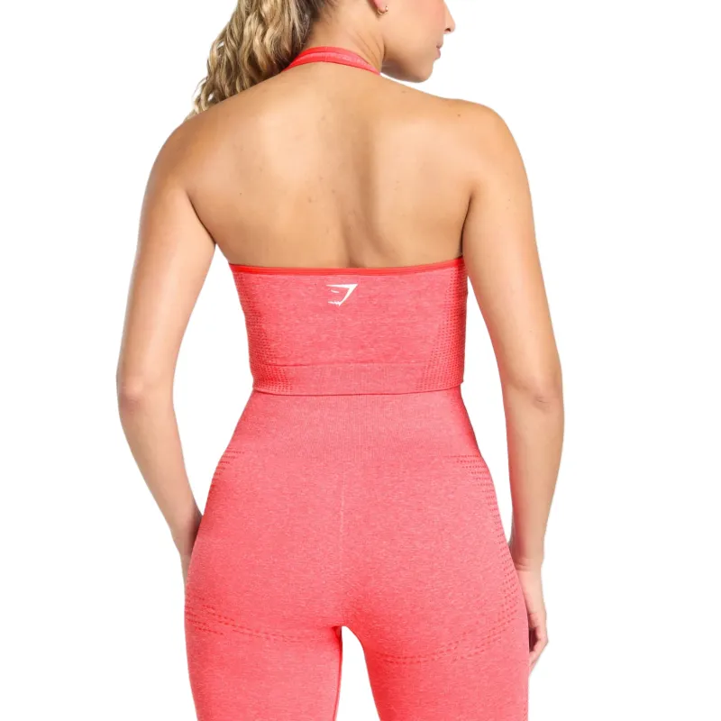 GYMSHARK Yoga Tank Top Women's Coral Red-1