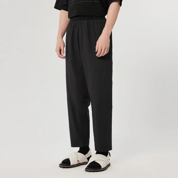 CROQUIS Casual Pants Unisex 409 Black Navy Blue-4