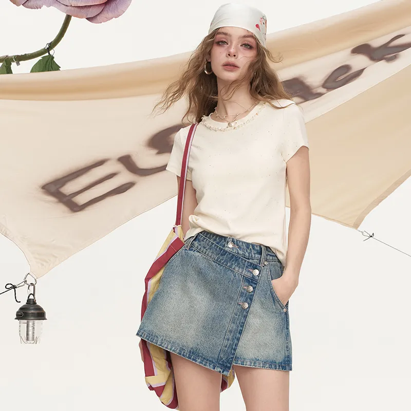 ELF SACK Casual Short Skirts Women's-3