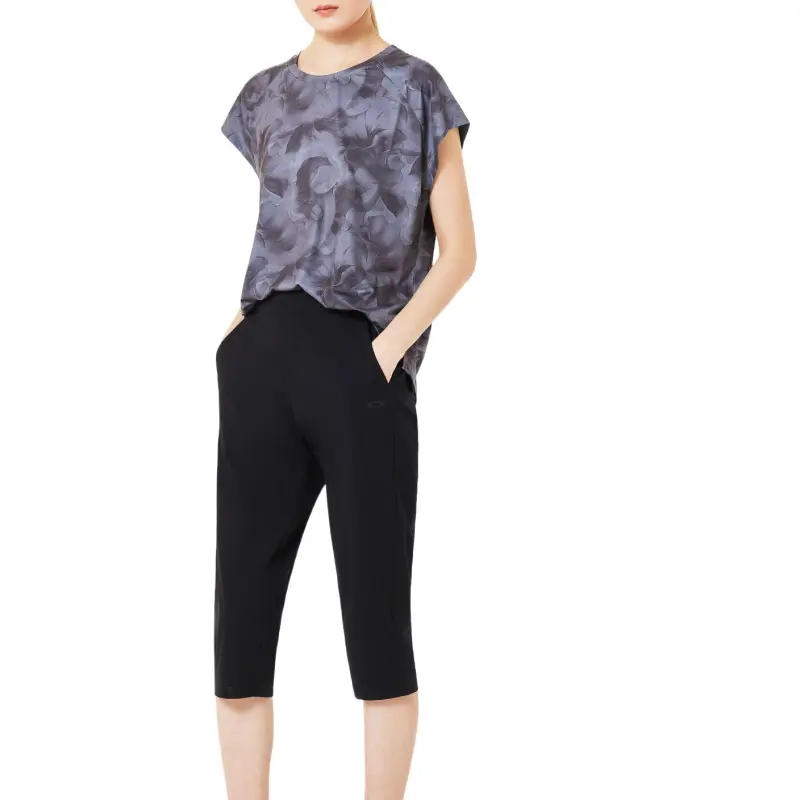 Oakley Raglan Sleeve T Shirt Women's Black Print-5