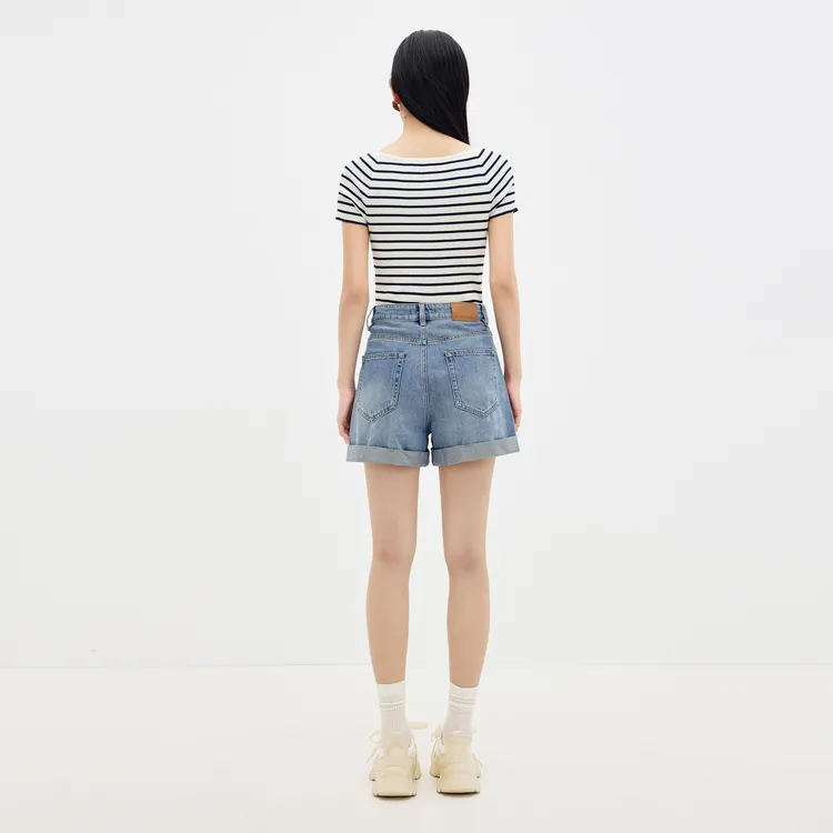 SHUIYUNJIAN Denim Shorts Women's-5