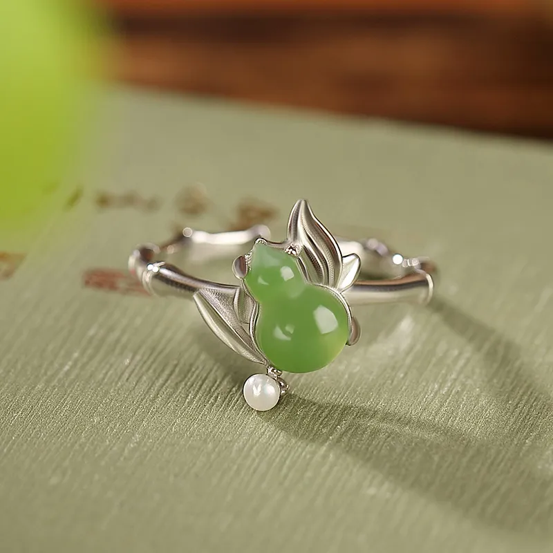 Royal Heaven's Choice Hetian Jade Rings Jasper Unisex-1