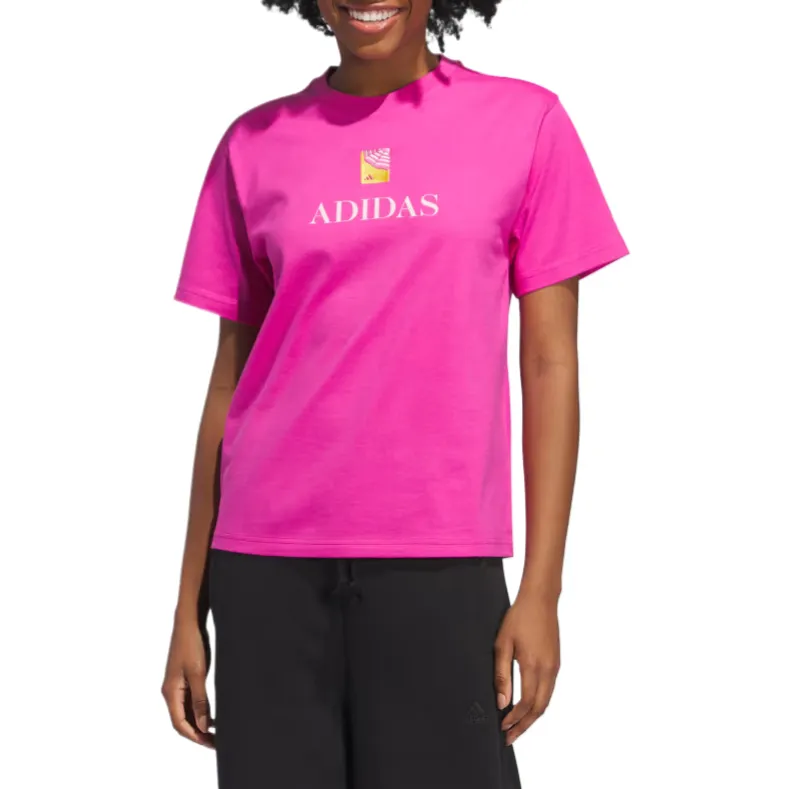 Adidas Free Shipping With AdiClub Jet Set Cabana Graphic Tee-1