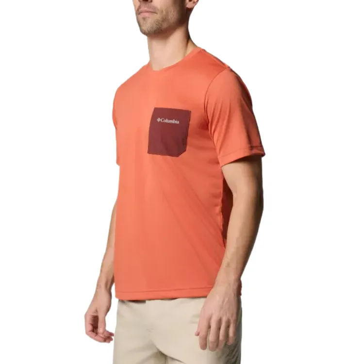 Columbia Hike T Shirts Men Orange-2