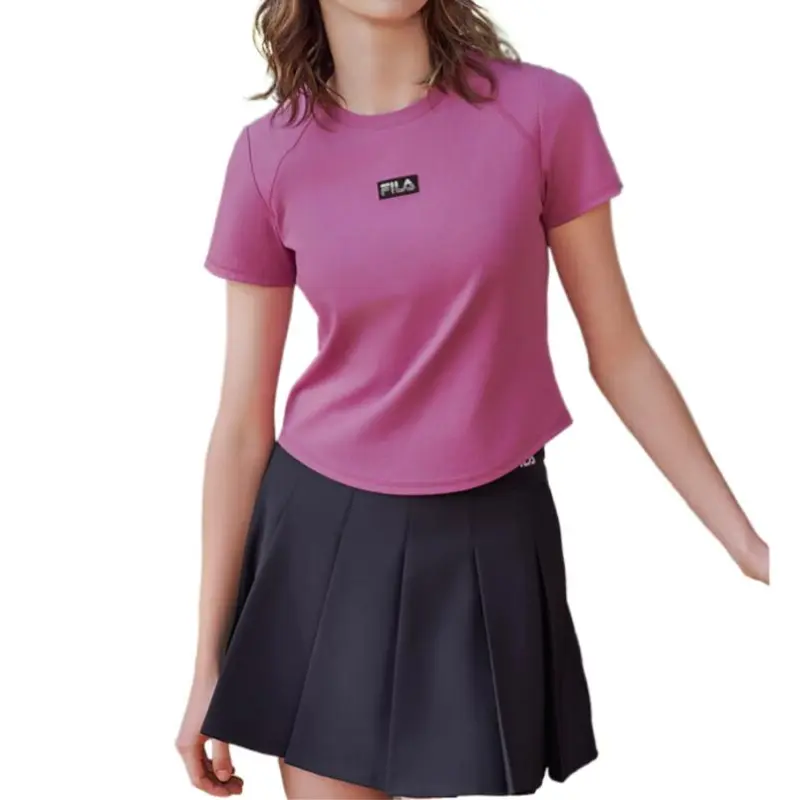 FILA ORIGINALE Raglan Sleeve T Shirt Women's Burgundy-2