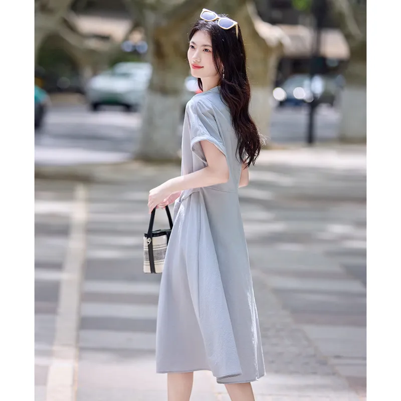 Still Quiet Short Sleeved Dress Women's-1